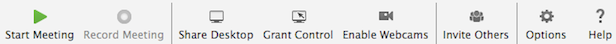 Icons from the New and Improved Conference Controls Application