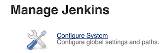 Manage Jenkins Button