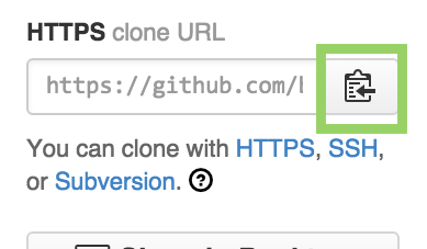GitHub HTTPS Repo URL Copy
