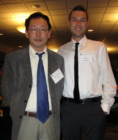 Picture of Ben Limmer and Xiao-Chuan Cai, head of the CU Boulder Computer Science Department