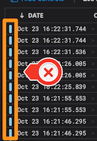 screenshot of the datadog log UI showing all info-level messages