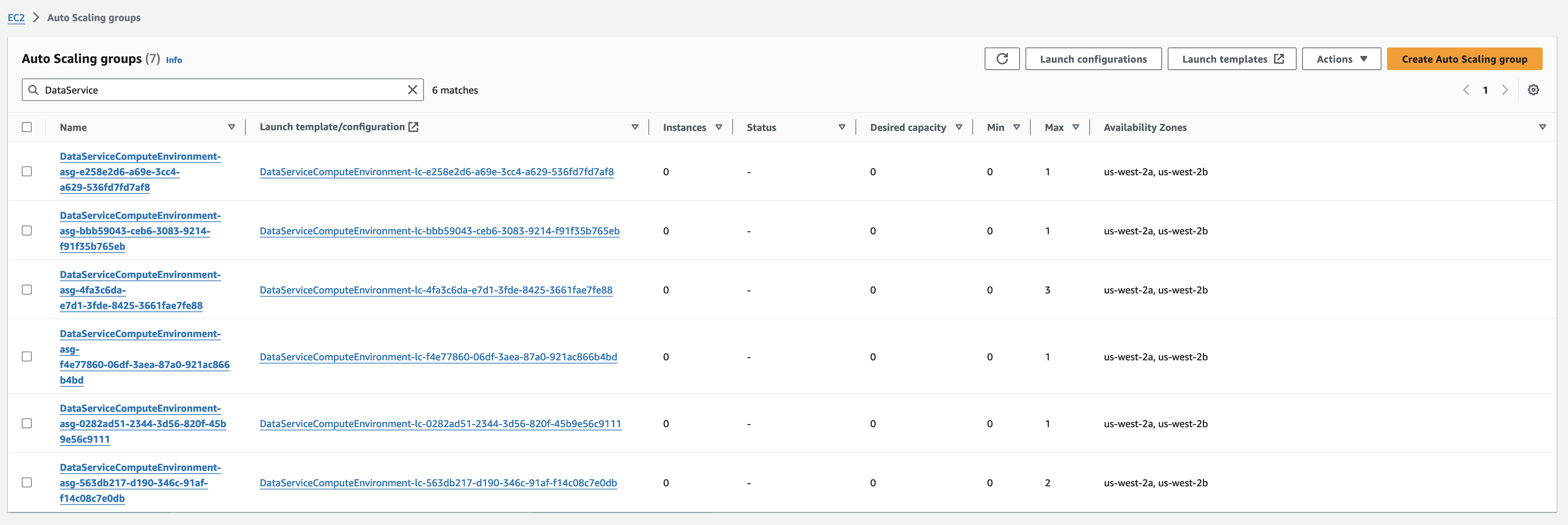 AWS Auto-Scaling Groups using legacy Launch Configurations